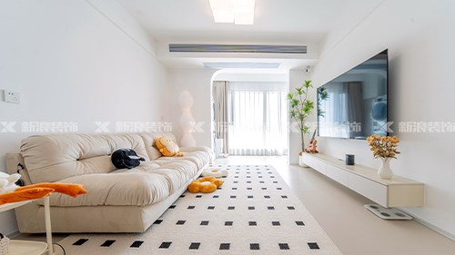 淺試一下奶油風(fēng)，85m²小戶型這樣真的很溫柔|長沙全屋整裝