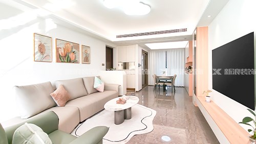 120m²現(xiàn)代奶油溫馨小家，我超愛(ài)|長(zhǎng)沙全屋整裝