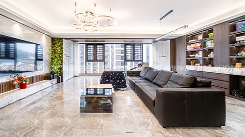 181m²意式輕奢大平層，主臥隔斷設(shè)計絕了|長沙全屋整裝