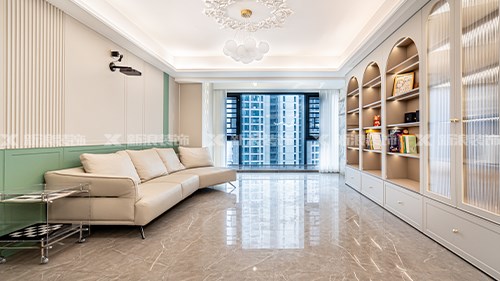 143m²精裝全屋定制，法式奶油溫馨實用|長沙全屋整裝