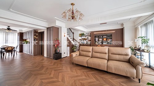 漢唐翰林府145m²復(fù)式，法式中古超會裝|長沙全屋整裝